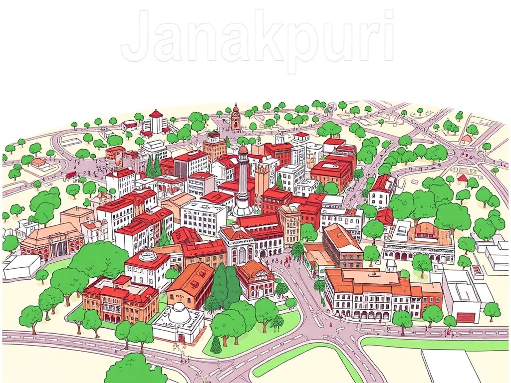 Janakpuri West Delhi area map and location