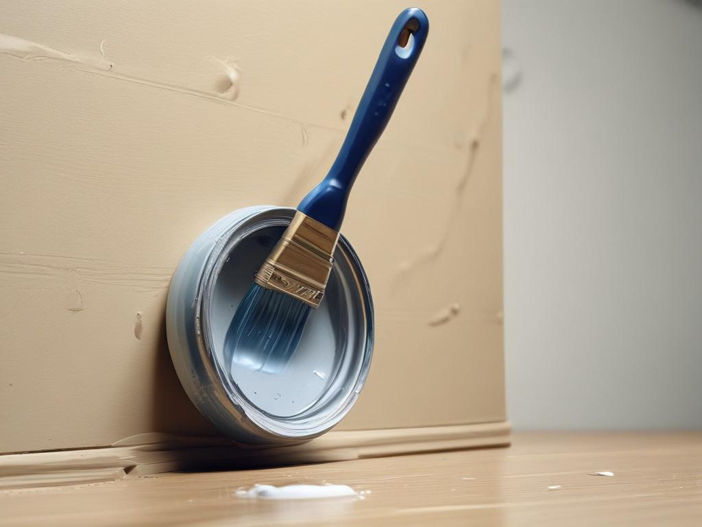 A professional painter applying a fresh coat of paint to