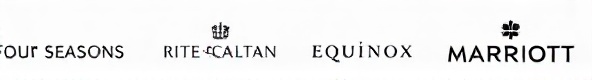 Trusted by: Four Seasons, Ritz-Carlton, Equinox, Marriott