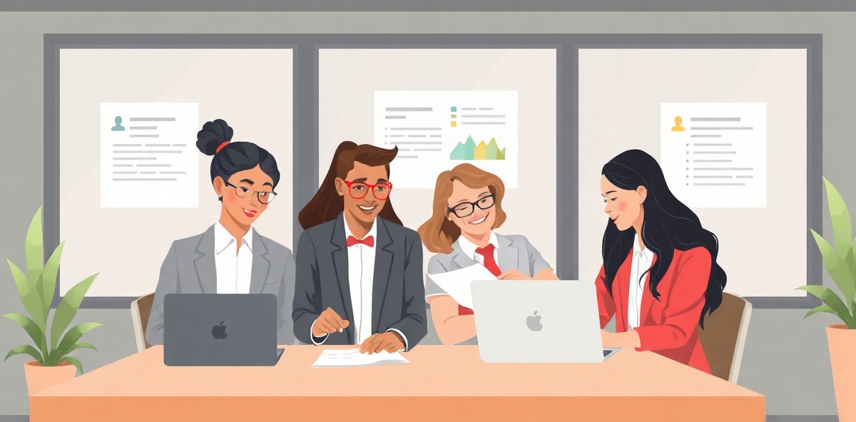 Professional collaboration in office