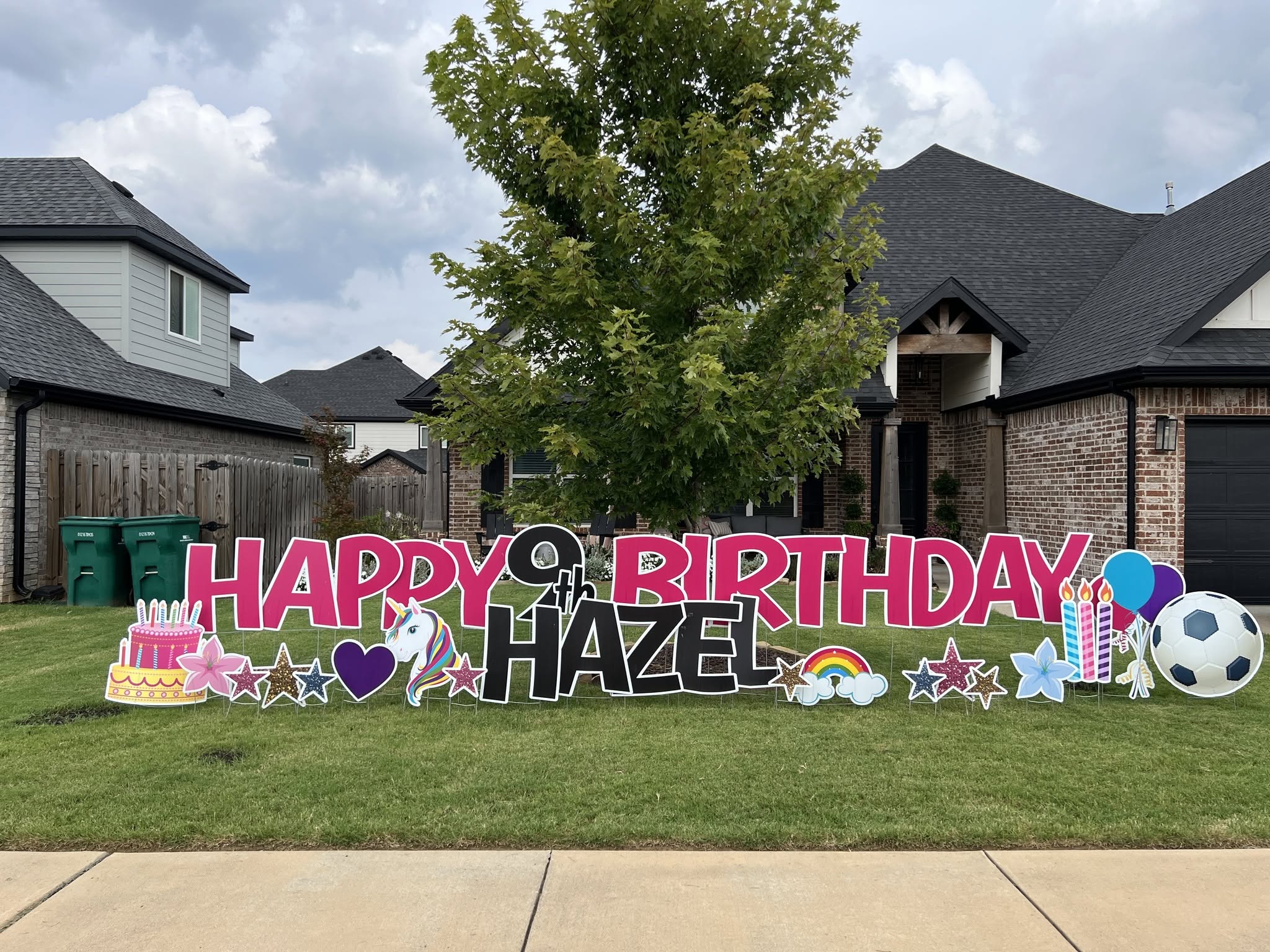 Birthday yard sign