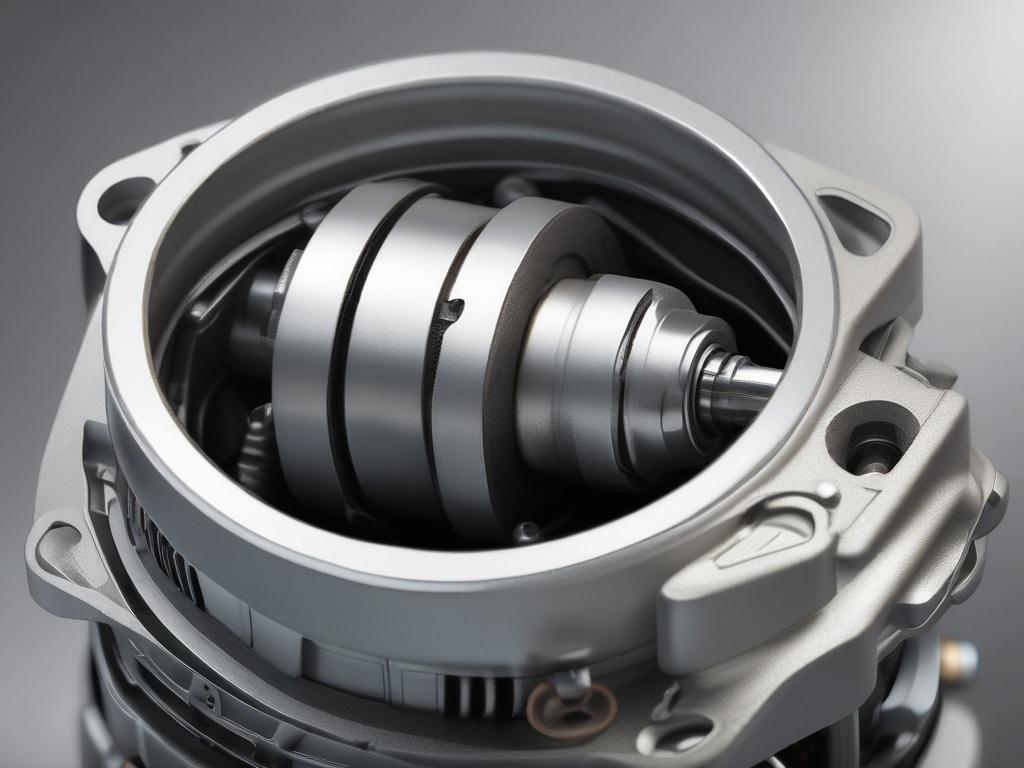 A close up hyper realistic of a durable automotive starter