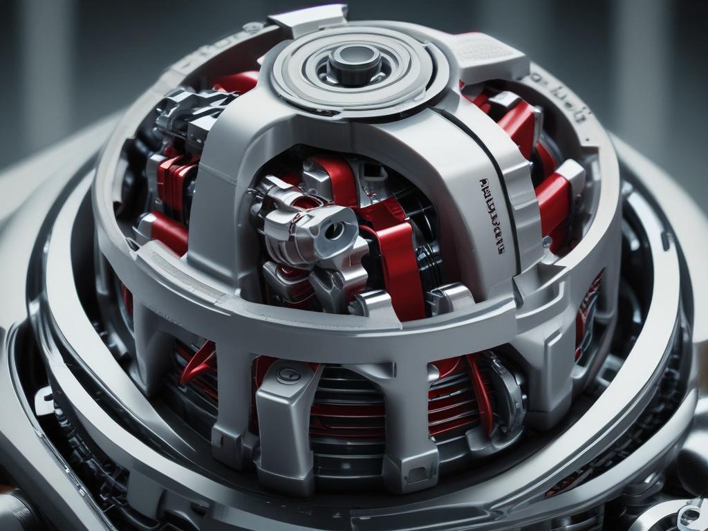 A hyper realistic close up shot of a high performance
