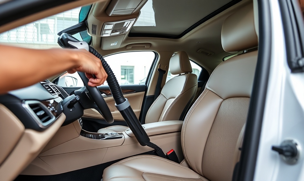 Interior car cleaning