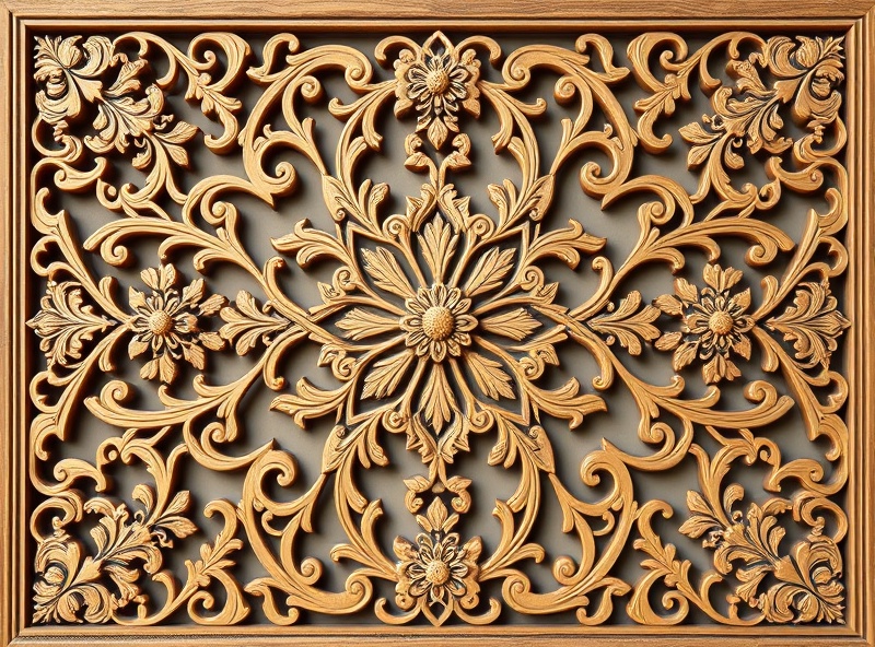 Floral jali screen