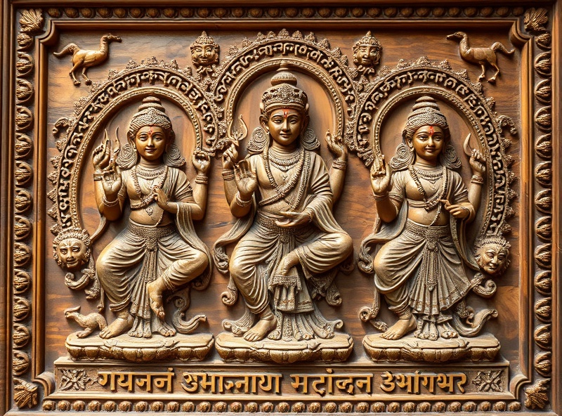 Religious deity relief