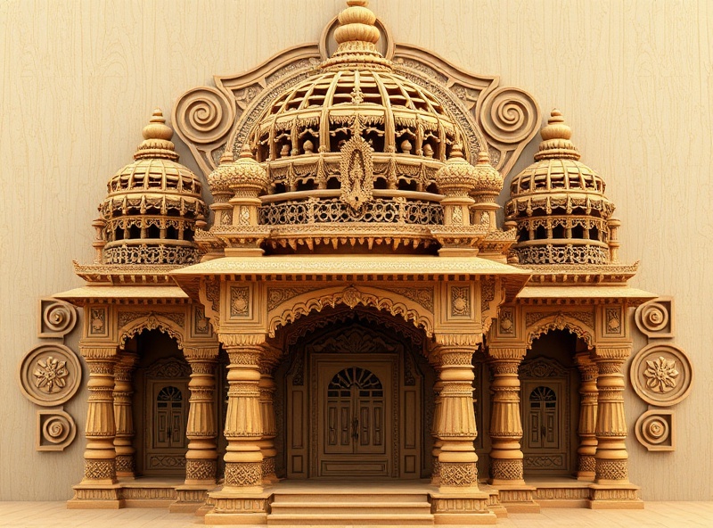 Elaborate mandir design