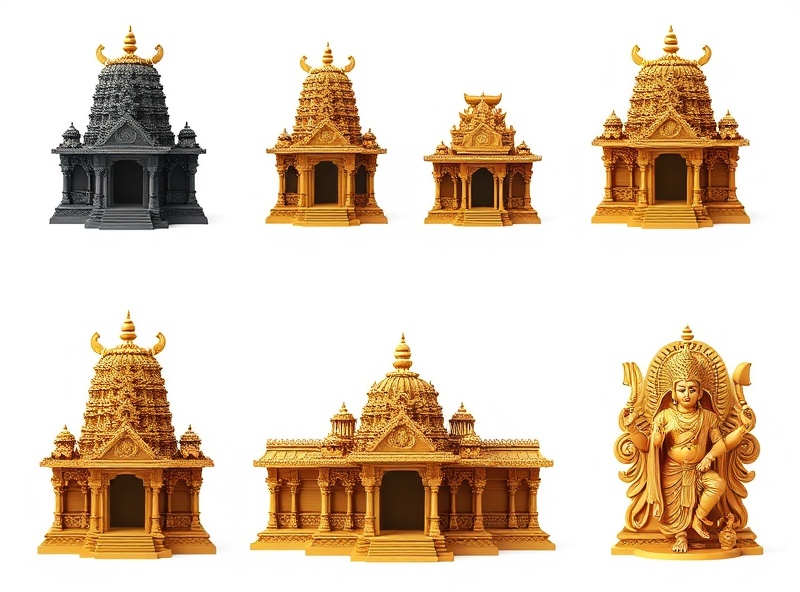 Temple and god design collection