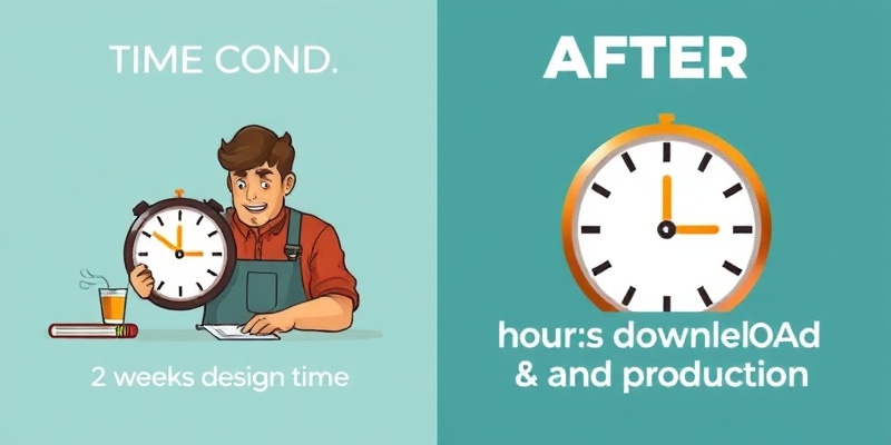Before and after time savings comparison