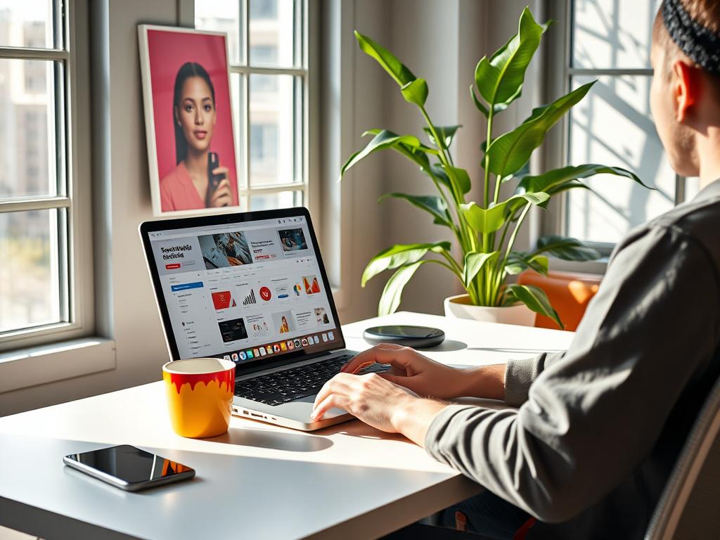 An eye catching, high resolution image of a social media