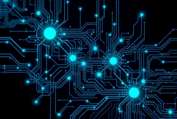 Technical schematic showing power flow and data center infrastructure