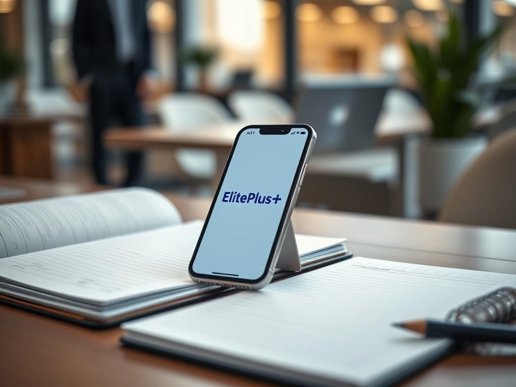 A close up of a professional looking notebook open on