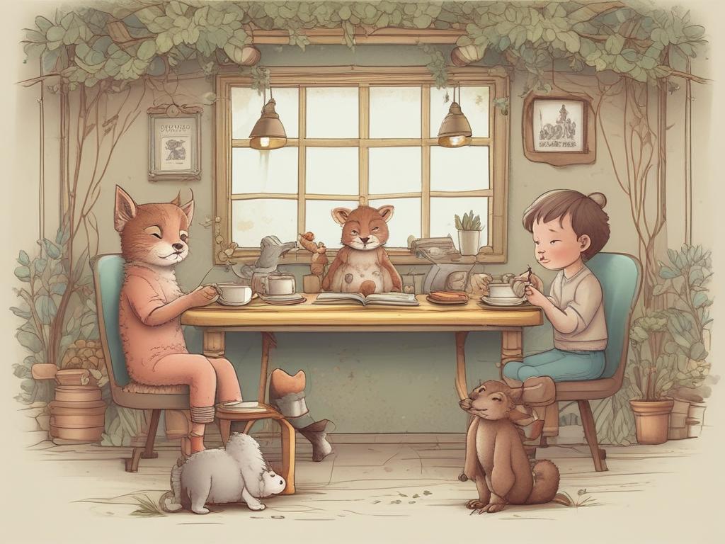 children's book, custom illustrations, vibrant characters, storytelling