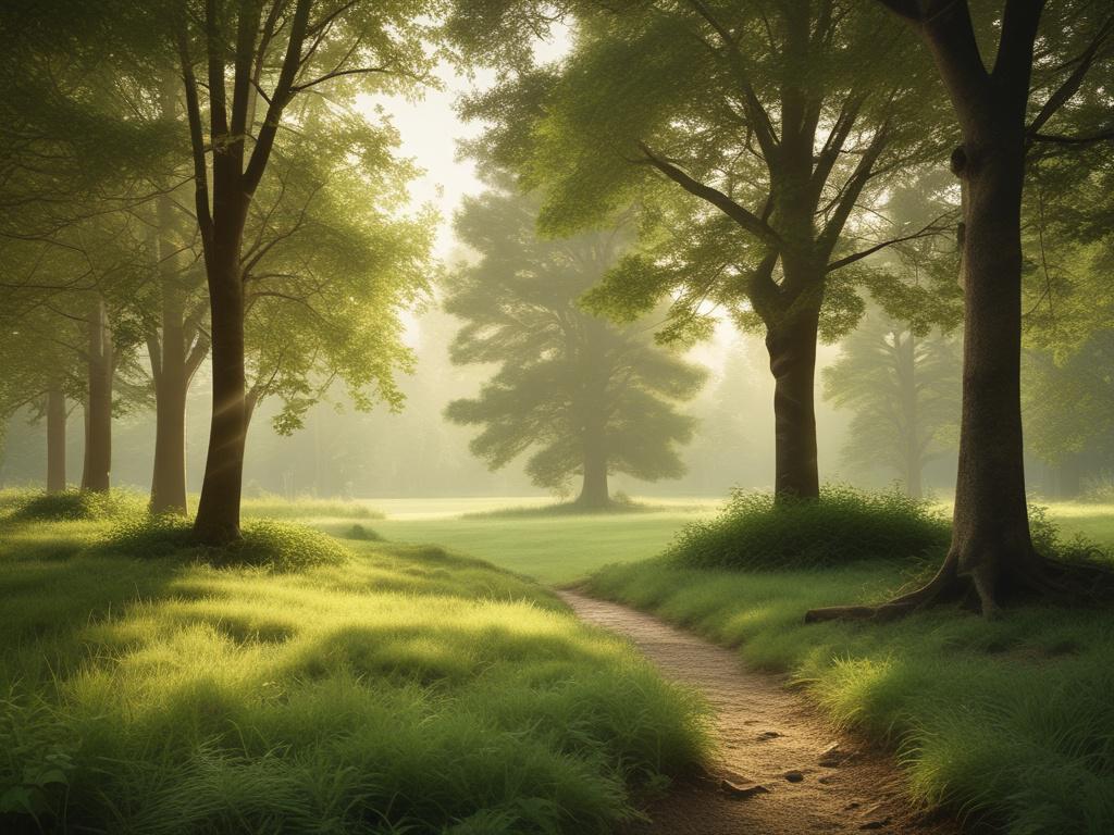 A serene, high resolution of a peaceful outdoor environment with