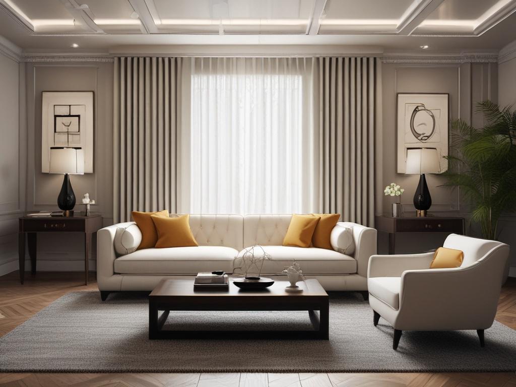 An inviting, high resolution image of a tastefully decorated private