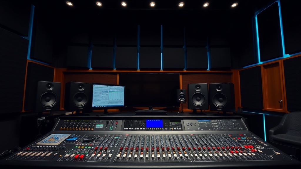 Audio mixing and mastering studio
