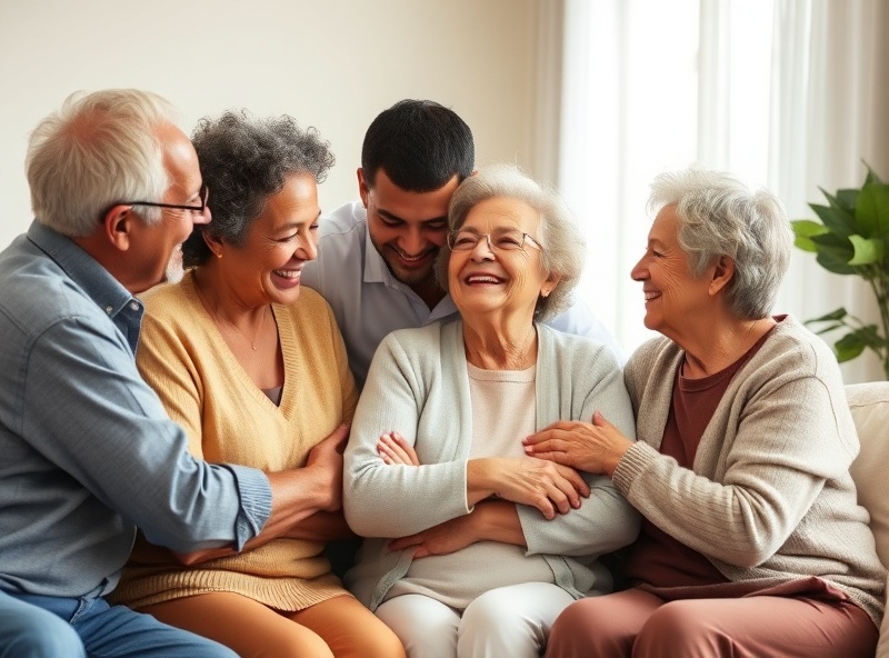 Multigenerational family enjoying time together