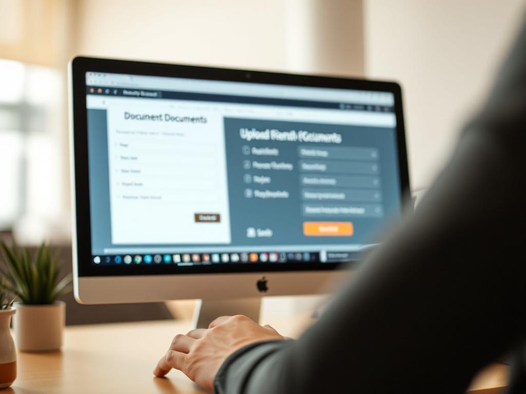 An inviting image of a computer screen displaying a user
