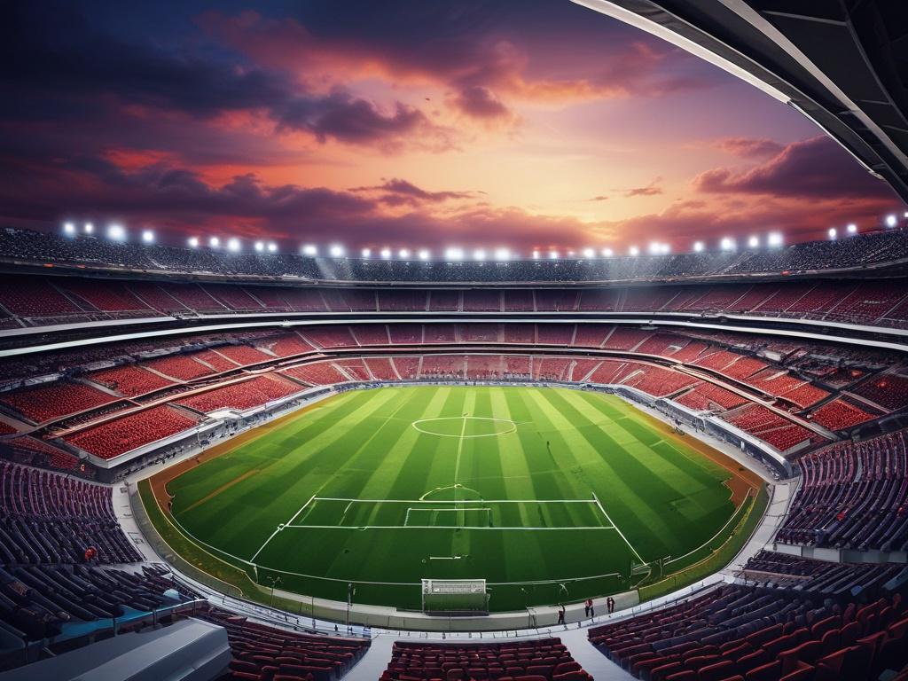 high resolution image of a football stadium filled with fans,