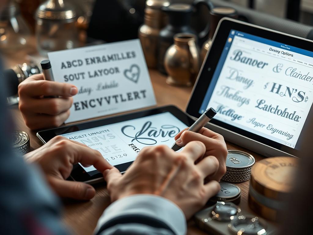 A close up shot of a designer working on a