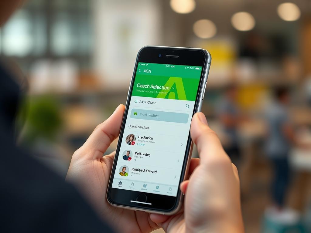 A close up shot of a smartphone displaying the ACN