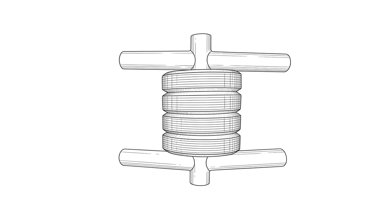 Close-up of Wall Guardian rubber cylinder and steel components