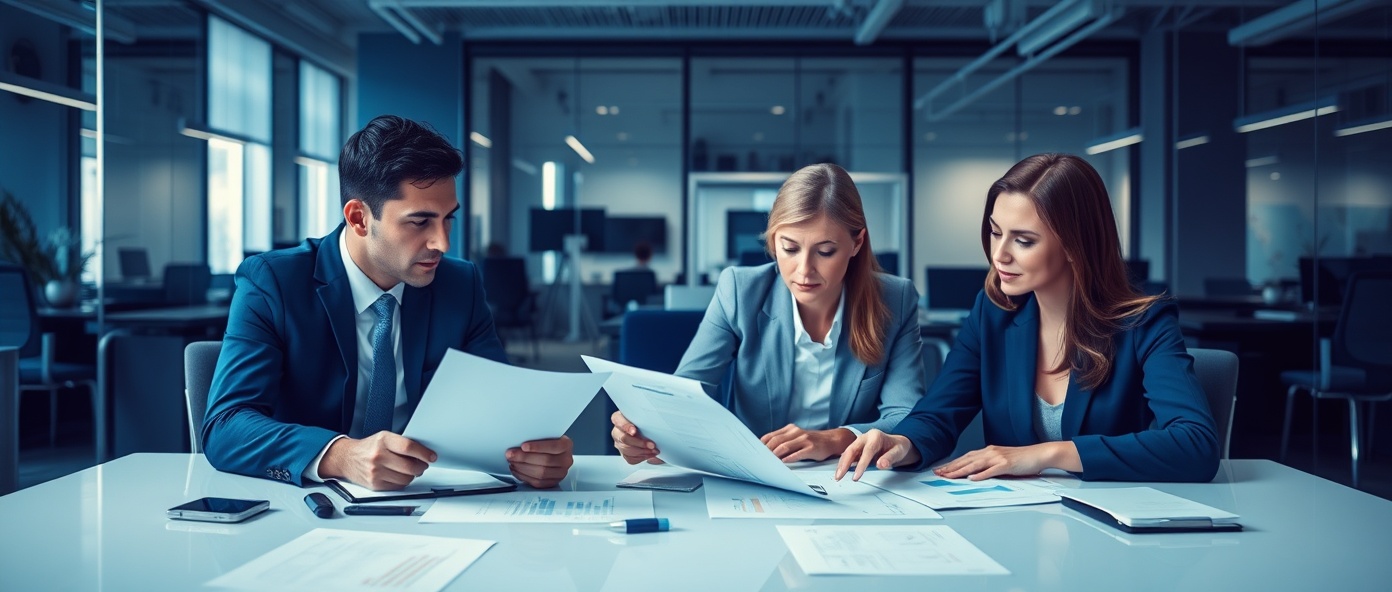 Professional business environment for detailed insurance review analysis