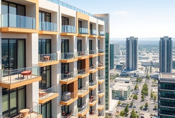 Modern residential apartment complex