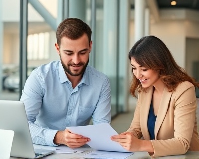 Young professionals working in collaborative team environment