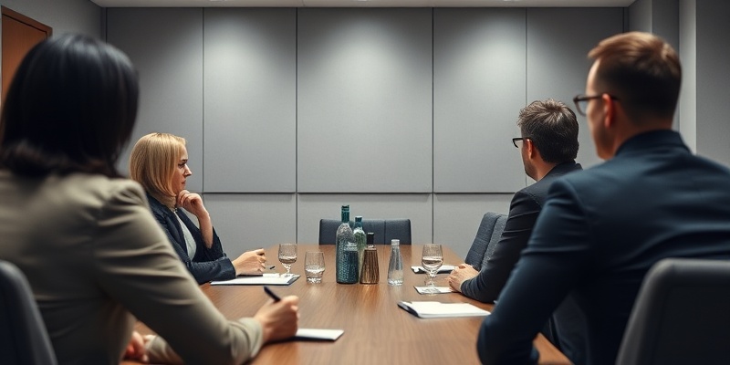 Employment law and tribunal hearing showing professional dispute resolution and HR consultation