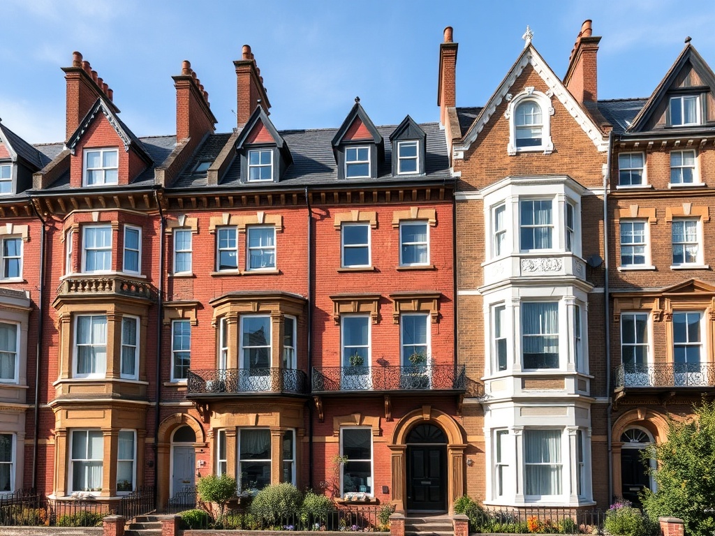 Period or historic residential building converted to multiple flats with traditional architecture showing Victorian or Edwardian character