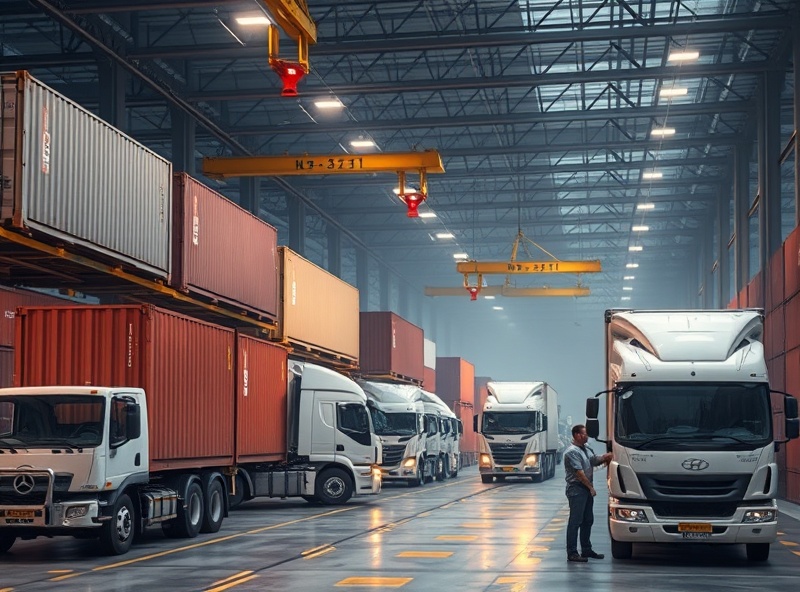 Supply chain disruption showing logistics and cargo management with alternative shipping routes