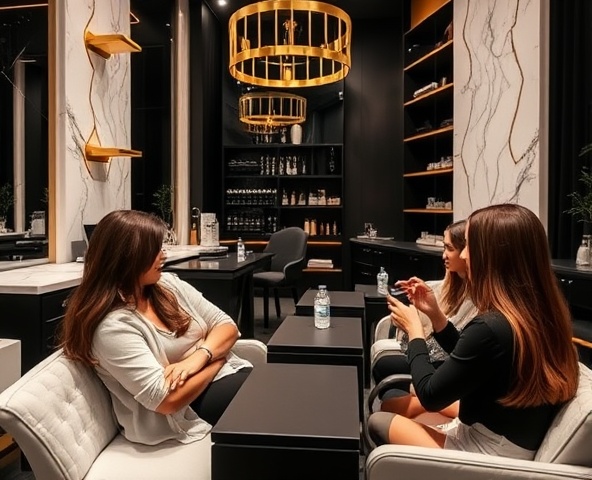 Beauty training classroom with hands-on instruction