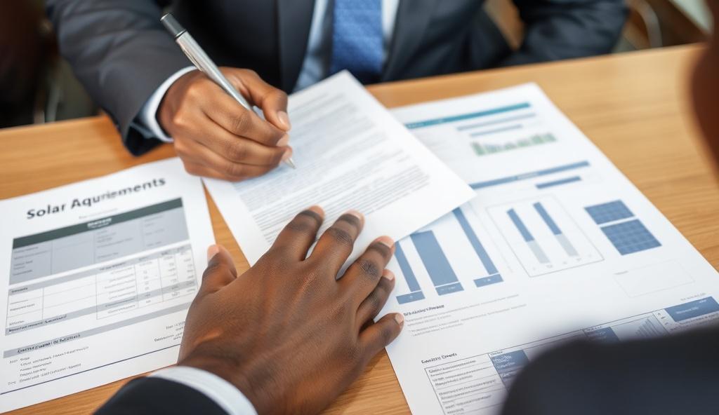Solar supplier contract signing South Africa with clear payment terms