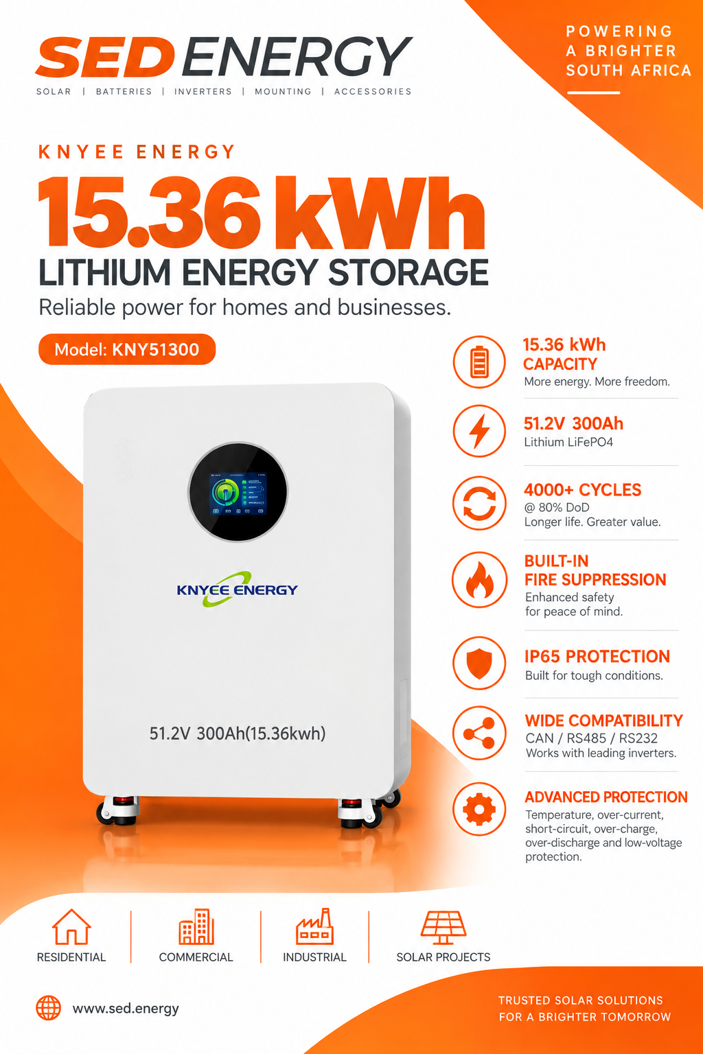 Knyee 15.36Kwh Battery