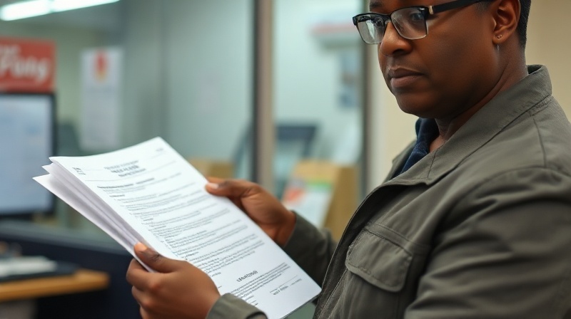 Professional solar installation technician preparing Eskom solar PV registration documentation