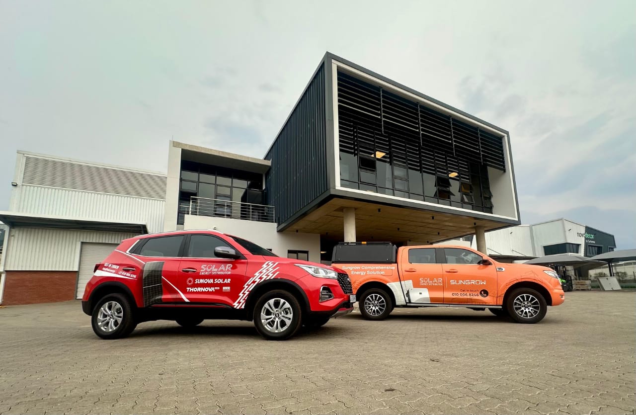 Commercial solar installation on industrial warehouse