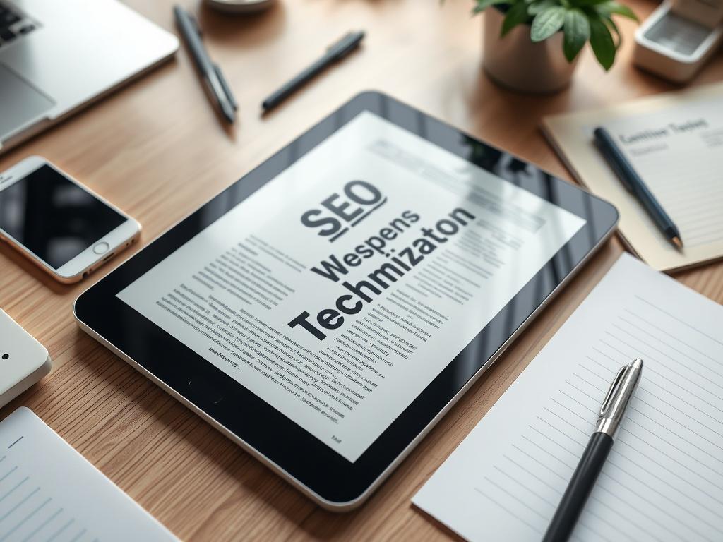 A close up shot of an SEO optimization techniques PDF