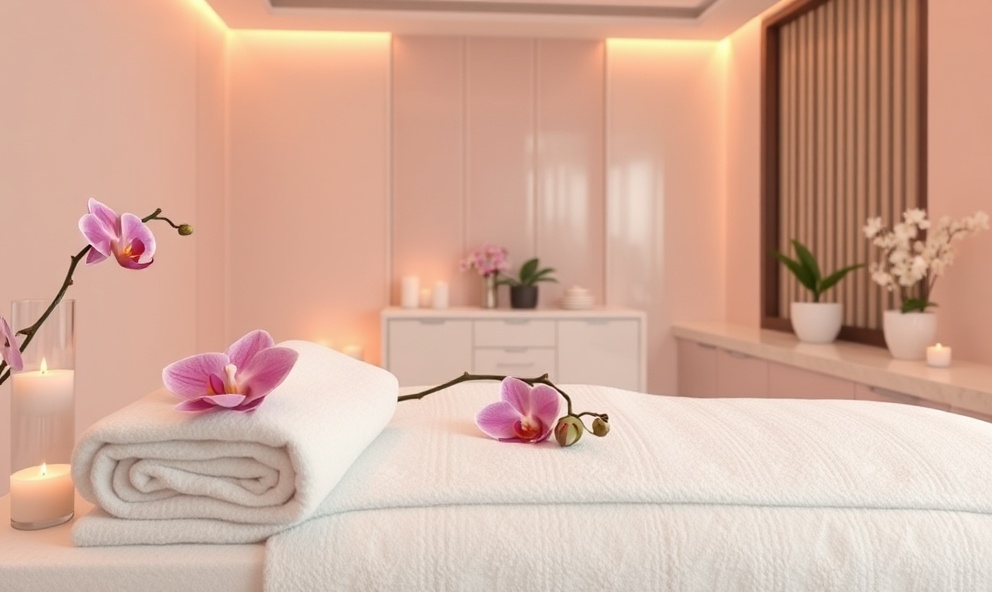 Luxury spa treatment room