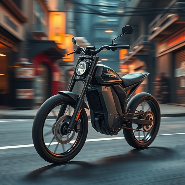 Custom E-Bike in Motion
