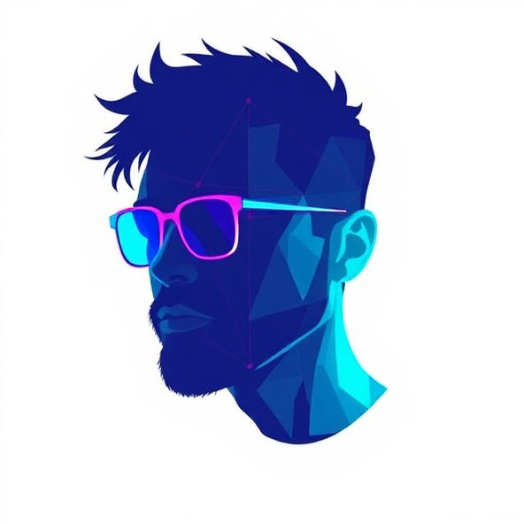 Digital artist portrait