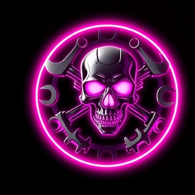 Empire Equipment & Repair Logo with skulls, wrenches, and gears