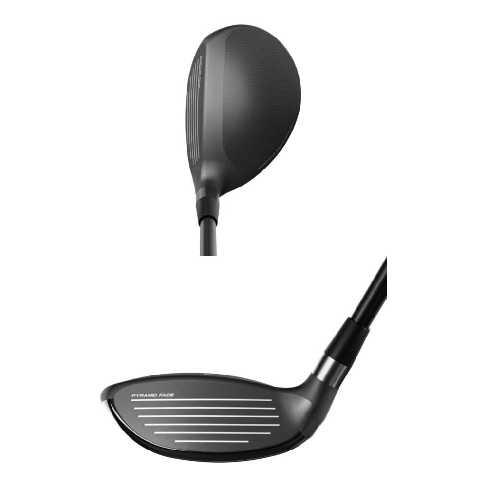 Tour Edge Exotics Max hybrid, crown and face view