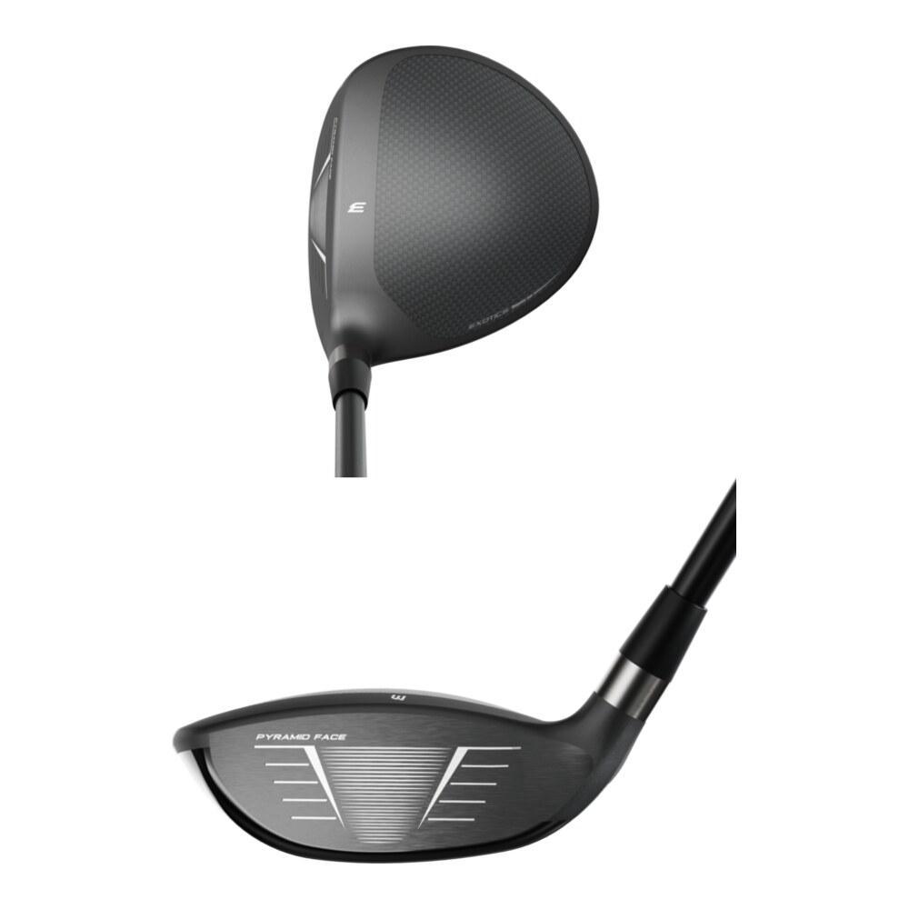 Tour Edge Exotics Max fairway wood, crown and face view