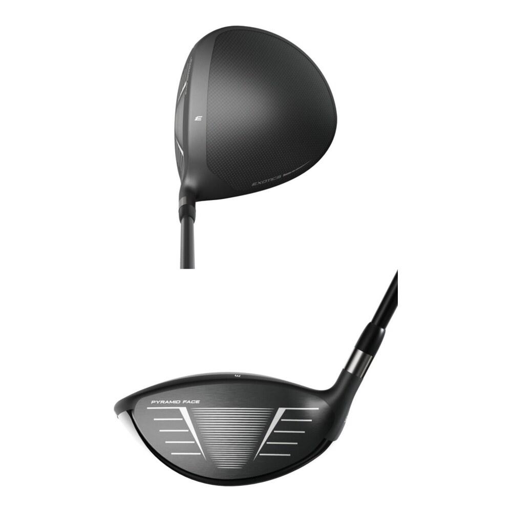 Tour Edge Exotics Lite driver, crown and face view