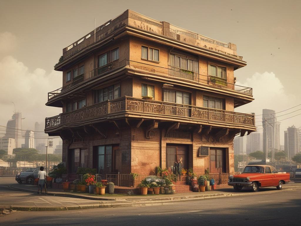 **AI Image Generation Prompt:**

Create a realistic high-resolution image that reflects the essence of Lagos’s vibrant culture and rich history, suitable for a blog titled “Top 10 Must-See Attractions in Lagos.” The composition should be simple and clear, featuring one prominent subject: the iconic Nike Art Gallery. 

Place the gallery at the center of the image, showcasing its stunning exterior adorned in vibrant colors and captivating traditional patterns. Surround the gallery with lush, green landscaping