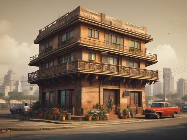 **AI Image Generation Prompt:**

Create a realistic high-resolution image that reflects the essence of Lagos’s vibrant culture and rich history, suitable for a blog titled “Top 10 Must-See Attractions in Lagos.” The composition should be simple and clear, featuring one prominent subject: the iconic Nike Art Gallery. 

Place the gallery at the center of the image, showcasing its stunning exterior adorned in vibrant colors and captivating traditional patterns. Surround the gallery with lush, green landscaping