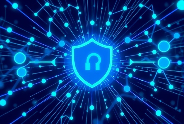 Network infrastructure and security illustration