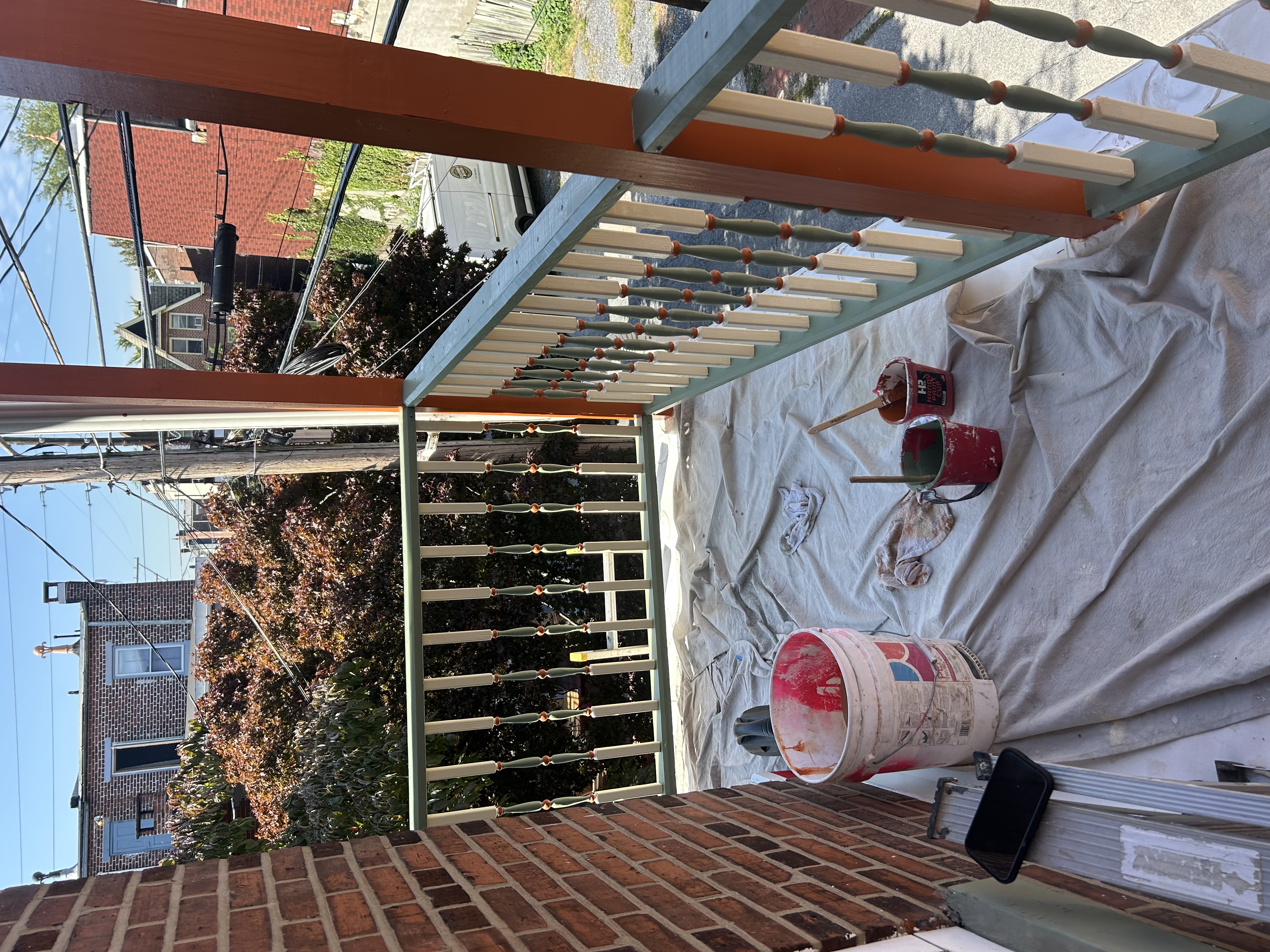 Final - refurbished spindles and railings