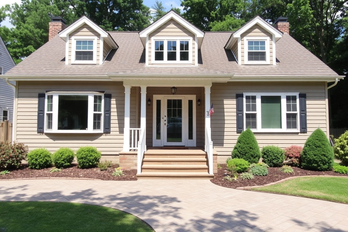 Home exterior with new siding